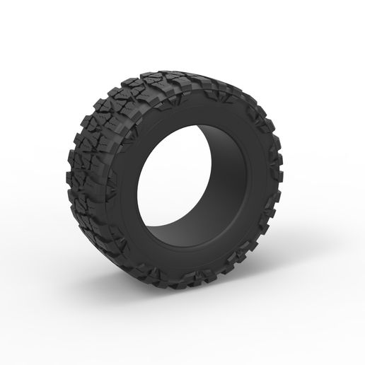 Diecast Mud grappler Nitto tire Scale 1 to 10 3D model
