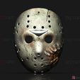 001f.jpg Jason Voorhees Mask - Friday 13th Movie 1988 - Horror Halloween Mask