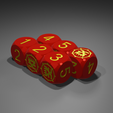 10mm-D6-Rounded-Dice-of-Rage-wNumbers-1-5,-6-wBordered-Icon-of-Rage.png Dice of Rage