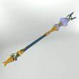 04.jpg Honkai Star Rail 非常详细的 Cerydra 权杖 Stick Wand Rod。电子游戏、道具、Cosplay