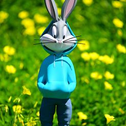 Bugs bunny urban vibes Fan art (multiparts/3mf)