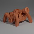 Eldritch-Cannon-Walking-Front.png Walking Robot Eldritch Cannon for DnD Artificer