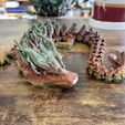 Woodland Dragon, Articulating Flexi Wiggle Pet, Print in Place, Fantasy