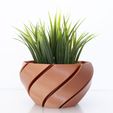 Vase_01_Bronze_02.jpg Macetero - Planter - - Jardinera impresa en 3D - 3D printed planter