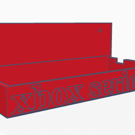xbox.png Fichier STL gratuit Support mural Xbox series S・Idée pour impression 3D à télécharger, lvermepro