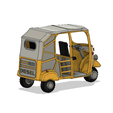 fd3762cc-165e-4675-b7e8-74dd52998cf2.png Yellow Tuk-Tuk/ Auto Rickshaw with Movements Version 2