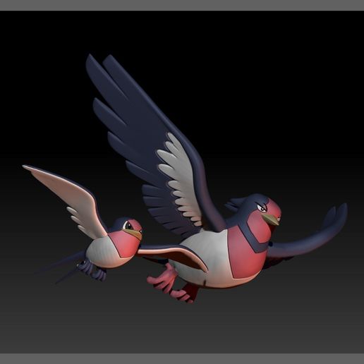Pokemon Taillow Swellow STL File for 3D printingCults