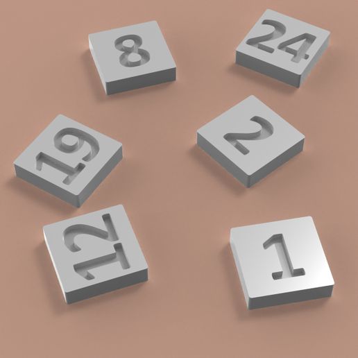 🔢 Numbers・ 3D File for 3D printing・Cults