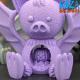 BAT-04.jpg BAT BUDDY, a Koza halloween bat printed in place without supports