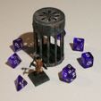 01.JPG D&D Dice Prison III or Jail with Lid for Dungeons & Dragons, Pathfinder or other Tabletop Games