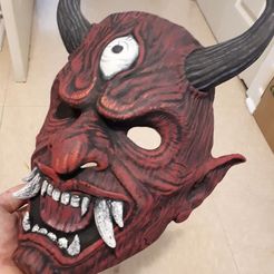 175978336_752866565399383_627450629087506722_n.jpg STL file Oni Mask・3D print design to download
