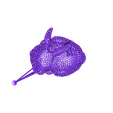 Bunny_Voronoi_Support_PATCHED.stl Descargar archivo STL gratis Conejito de Voronoi - con soporte. Voronoi conejo con el portador • Diseño imprimible en 3D, Julien_DaCosta