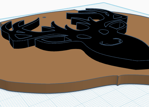 deer trophy wall decoration 3D model