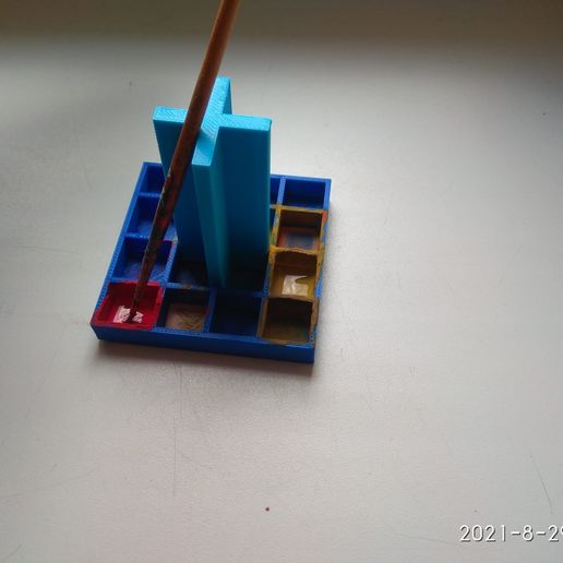 paint palette 4x4 - 3D model önizlemesi