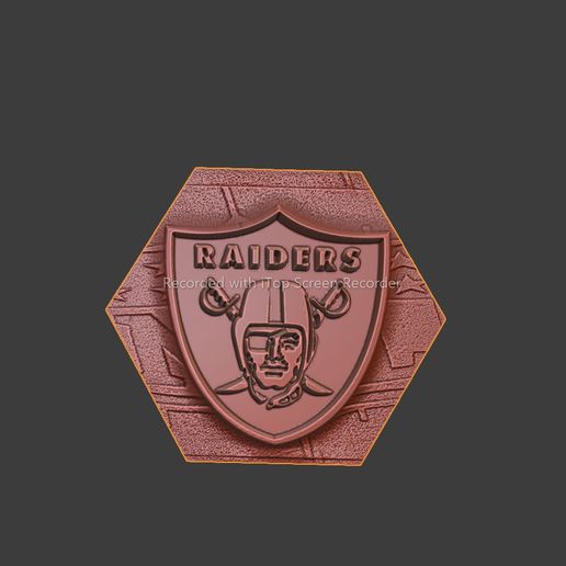 Football NFL Wall Deco Raiders 3D model