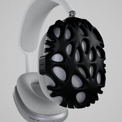 2023-03-22-12.33.56-4.jpg Archivo STL AirPods Max adjuntos "Abstracto 007"・Modelo para descargar y imprimir en 3D