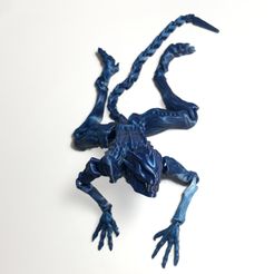 04.jpg Archivo STL Alien articulado・Objeto para impresora 3D para descargar