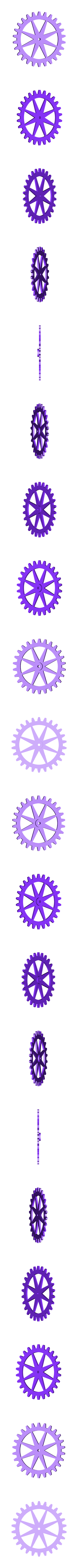 G2x2.STL Clock with decorative mechanism 2