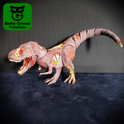 STL file DINO T-REX (PINKFONG) Stand 🦖・3D printing model to download・Cults