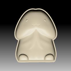 CutePenis-VACUUM-PIECE.jpg Fichier STL MOULE POUR BOMBE DE BAIN EN FORME DE PÉNIS・Modèle pour imprimante 3D à télécharger