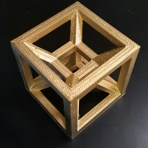 Hypercube 3D model preview