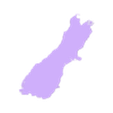 map_-_nz_south_island.stl Basic map of New Zealand