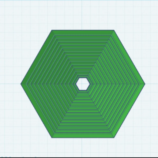 Hexagon fidget large