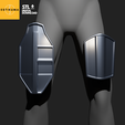 5.png 3D file The Mandalorian - Thigh Plate armour - 3D model - STL (digital download)・3D print model to download