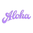 Aloha Sign.STL Download free STL file Aloha Sign • 3D printing design, edditive