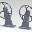 barreAroue.JPG Helm Model Sailboat Steering Wheel