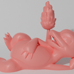 charmeleon 2 1.png STL file CHARMELEON LYING (PART OF THE CHARMELEONPACK, AND CHAREVOPACK, READ DESCRIPTION)・3D print design to download