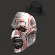 09.jpg Art The Clown Mask With Hat - Terrifier 3 Cosplay For Halloween