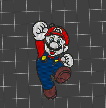 Key ring Mario Bros and Luigi