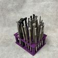 Tool-holder-10mm-purple-1.jpg Leather stamping tool rack