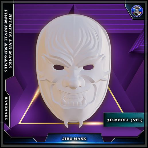 👾 Jiro mask (PayDay 2)・ 3D File for ・Cults