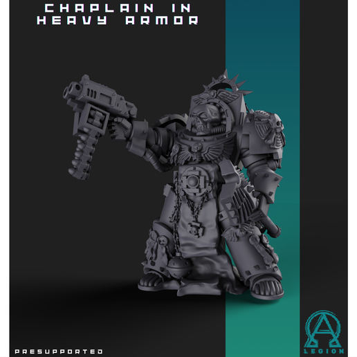 CHAPLAIN IN HEAVY ARMOR [PRE-SUPPORTED].