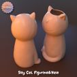 sc3.jpg Silly Cat Figurine&Vase