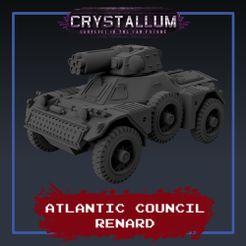 cults-renard-gun.jpg STL file Atlantic Council Renard Attack Vehicle・3D printing idea to download, CrystalGameContent