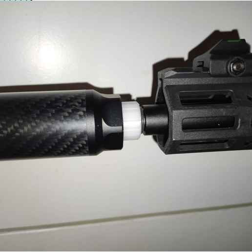 sdfhsdf.png Переходник с резьбы 14 мм CCW на резьбу 24 мм CW - совместим с подавителем Silverback