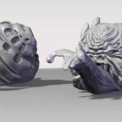 snails_good-and-evil-1.jpg Snail Maker - Multipart Interchangeable Fantasy Snail Builder 3D print model