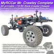 MRCC_MrCrawley_Complete_08.jpg MyRCCar Mr. Crawley Complete. 1/10 Customizable RC Rock Crawler Chassis with Portal Axles and Gearbox