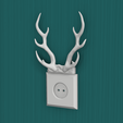 11.png Creative Phone Holder While Charging ( Deer Antlers )