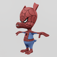 Renders0017.png Piter Porker Spiderham Spiderman Spiderman Spiderverse Textured Lowpoly