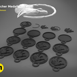 witcher-series-amulet-main_render_2.512.png Файл 3D Волчий медальон - Ведьмак・Модель для печати в 3D скачать