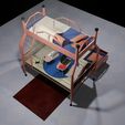 low-poly-two-stage-bed-3d-model-0d71c030ee.jpg Low poly Two-stage bed