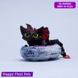 13.jpg Malacoda the demonic cat - articulated toy (STL + 3MF)  v2024 (updated)