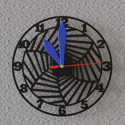 0006.png STL file shape wall clock・3D printing idea to download