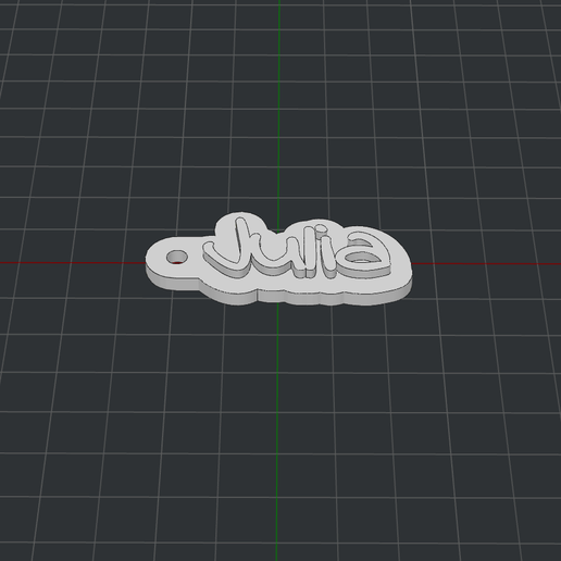 Keychain Julia 3D model