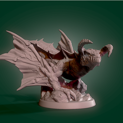 featured_preview_612fc513-91c6-4bd1-a88f-bcb4a746f62e.png Fichier STL gratuit Dragon Miniature RPG DND・Design pour imprimante 3D à télécharger