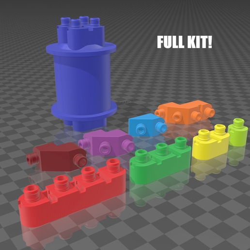 3MF file CurveBlocks *Engineering Set(Full Kit)*: Innovative Building ...
